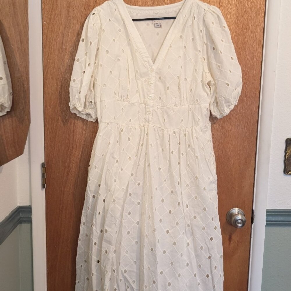 A new day eyelet lace midi dress Sz XXL